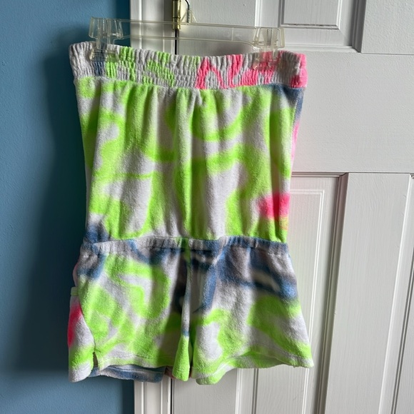 Flowers by Zoe Vintage Tye-Dye Girl's Terry Romper/Coverup - Picture 4 of 12